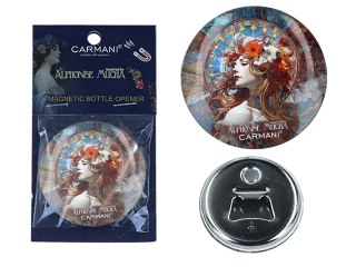 Otwieracz z magnesem - inspirowane twórczością A. Mucha (CARMANI)
