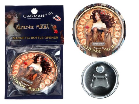 Otwieracz z magnesem - inspirowane twórczością A. Mucha (CARMANI)