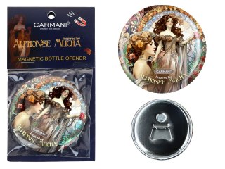 Otwieracz z magnesem - inspirowane twórczością A. Mucha (CARMANI)