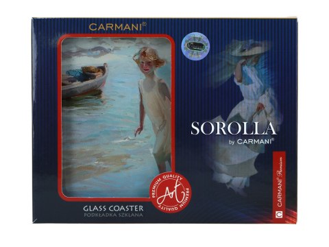 Podkładka szklana - J. Sorolla, Dziewczynka na plaży (CARMANI)