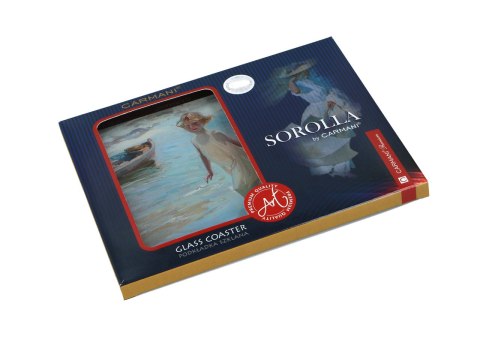 Podkładka szklana - J. Sorolla, Dziewczynka na plaży (CARMANI)