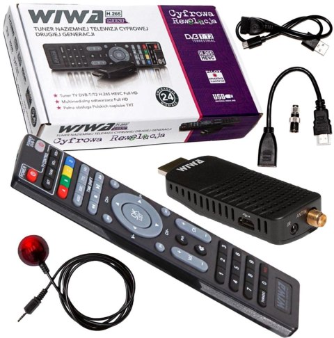 Tuner DVB-T/T2 WIWA H.265 MINI Tuner DVB-T/T2 WIWA H.265 MINI