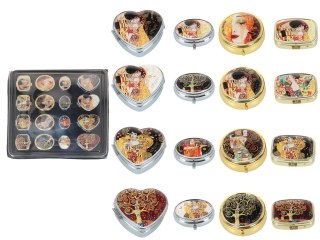 Display, kpl. 16 puzderek mix - G. Klimt (CARMANI)