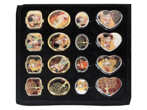 Display, kpl. 16 puzderek mix - G. Klimt (CARMANI)