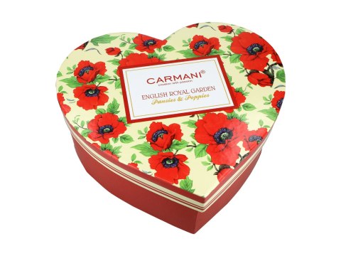 Kpl. 2 kubków w sercu - Maki (CARMANI)