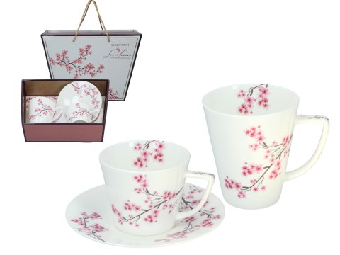 Kpl. filiżanka i kubek - Kwitnąca wiśnia (CARMANI)