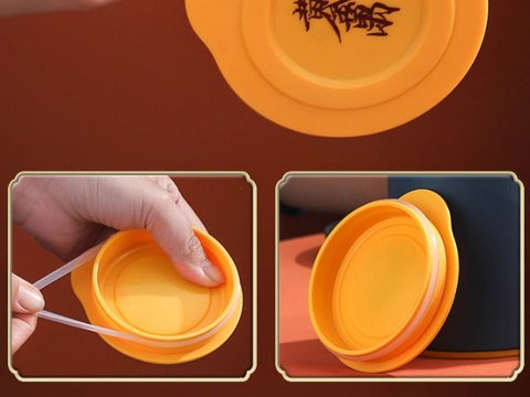 Kubek termiczny z przykrywką (mix 3 kolorów)