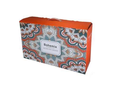 Kpl. 4 miseczek z łyżeczkami + 2 talerze