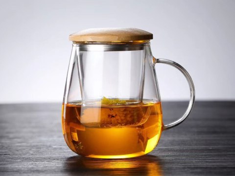 Kubek szklany z zaparzaczem