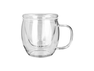 Kubek szklany z zaparzaczem