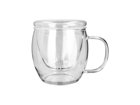 Kubek szklany z zaparzaczem