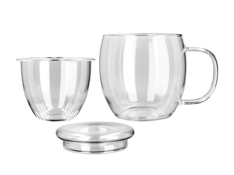 Kubek szklany z zaparzaczem