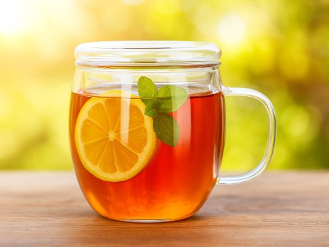 Kubek szklany z zaparzaczem