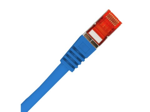 Patch-cord F/UTP kat.6 PVC 0.25m niebieski ALANTEC