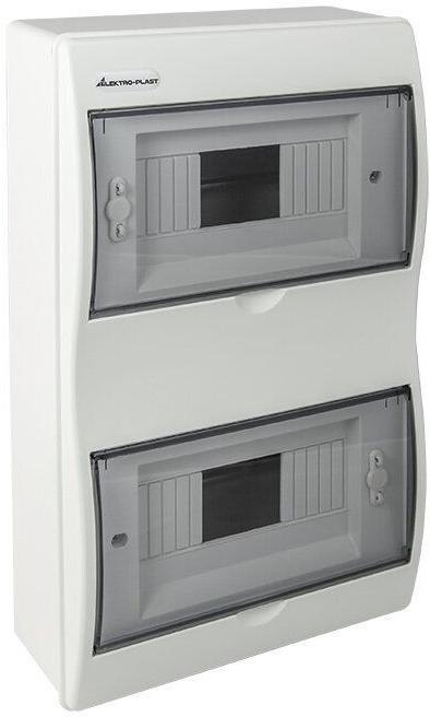 Rozdzielnica n/t RN-16 Fala (N+PE) IP40 403x238x95mm, biała | 7.4 Elektro-Plast Opatówek