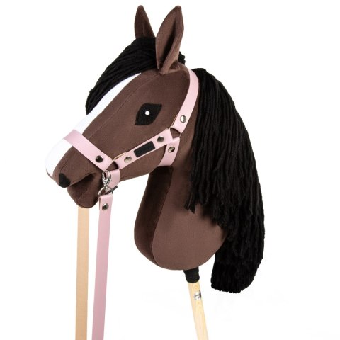 Skippi Kantar dla Hobby Horse - wodze, ekoskóra - różowy