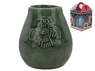 Naczynie Ceramiczne do Yerby - zieleń transparentna