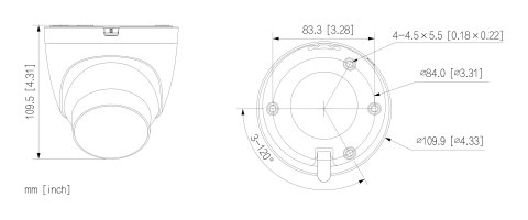 KAMERA IP IPC-HDW21249T-S-IL-0280B WizSense - 12 Mpx 2.8 mm DAHUA