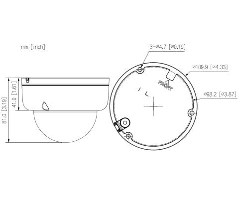 KAMERA WANDALOODPORNA IP IPC-HDBW1239E1-A-IL-0280B-S6 Smart Dual Light - 1080p 2.8 mm DAHUA