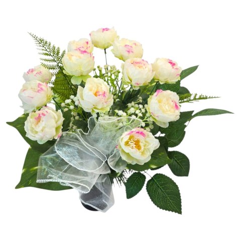 KOMPLET ZESTAW STROIKI NA CMENTARZ BUKIET SERCE KWIATY NA GRÓB