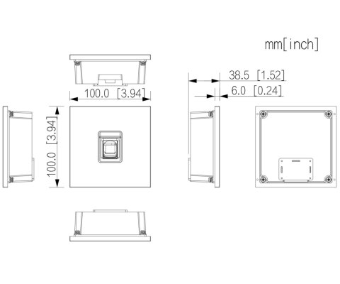 MODUŁ CZYTNIKA LINII PAPILARNYCH VTO4103FB-MF DO MODUŁU VTO4103FB DAHUA