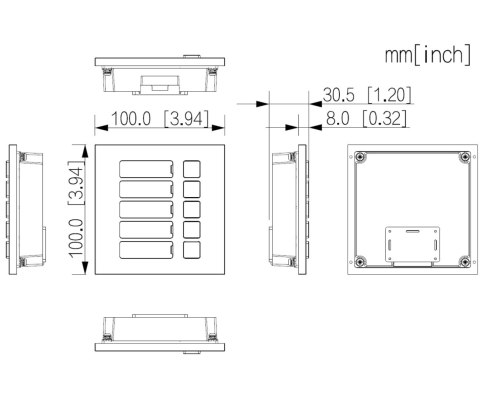 MODUŁ KLAWIATURY VTO4103F-MB5 DO MODUŁU VTO4103F DAHUA