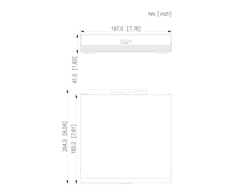 REJESTRATOR AHD, HD-CVI, HD-TVI, CVBS, IP XVR1B04-I/T 4 KANAŁY DAHUA