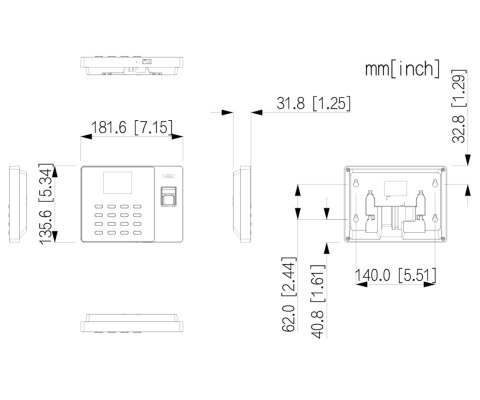 REJESTRATOR CZASU PRACY ASA2212GL DAHUA