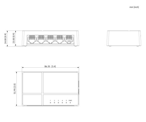 SWITCH SG1008L-EUR 8-PORTOWY DAHUA