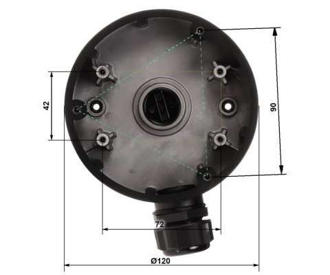 UCHWYT KAMERY STG-1280ZJ-DM46(BLACK) STG