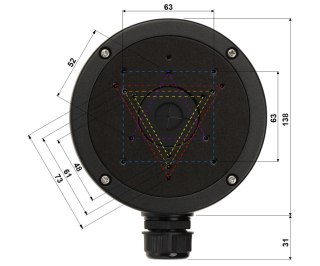 UCHWYT KAMERY STG-1280ZJ-S(BLACK) STG