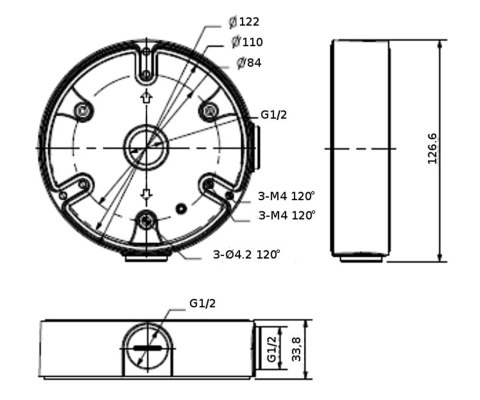 UCHWYT KAMERY STG-PFA137(BLACK) STG