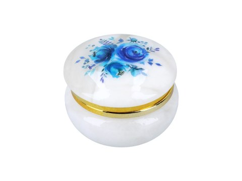 Kasetka alabastrowa okrągła 6cm (w pudełku)