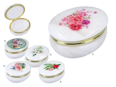 Kasetka alabastrowa owal 10x8cm