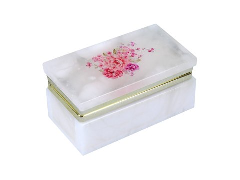 Kasetka alabastrowa prostokątna 8x4cm