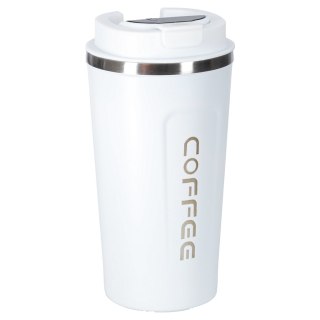 Kubek termiczny z ustnikiem termos LED 500ml biały