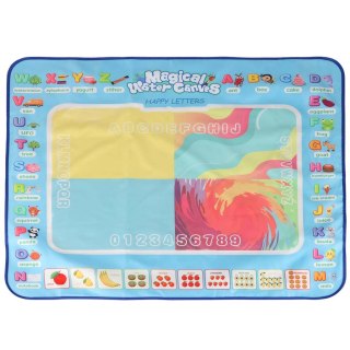 Mata wodna do malowania rysowania wodą mazaki pieczątki szablony wałek 100x80cm alfabet