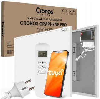 Panel grzewczy IR CRONOS Graphene PRO CGP-700TWP White