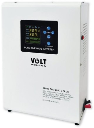 Przetwornica VOLT POLSKA SINUSPRO 2600 E PLUS 24/230V (1800/2600W) [AGM, GEL, LiFePO4]