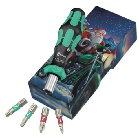 WKRĘTAK KRAFTFORM Z GRZECHOTKĄ + BITY 5 CZ. OPK. ŚWIĄTECZNE