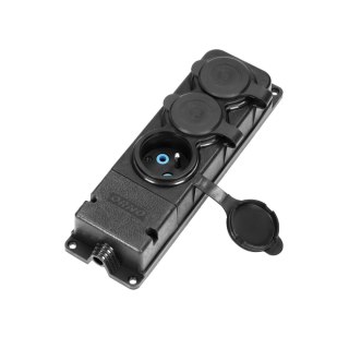 ROZDZIELACZ LISTWA IP44, GUMA 3*2P+Z