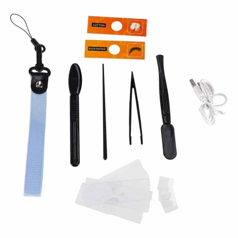 Mikroskop cyfrowy elektroniczny wifi USB ekran LCD 200x 1000x akcesoria