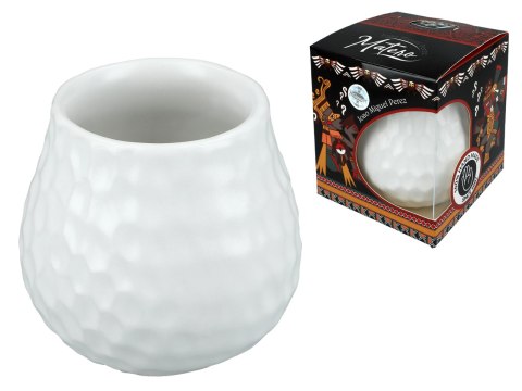 Naczynie Ceramiczne do Yerby - plaster miodu, biały