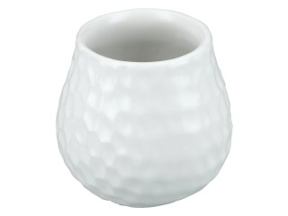 Naczynie Ceramiczne do Yerby - plaster miodu, biały