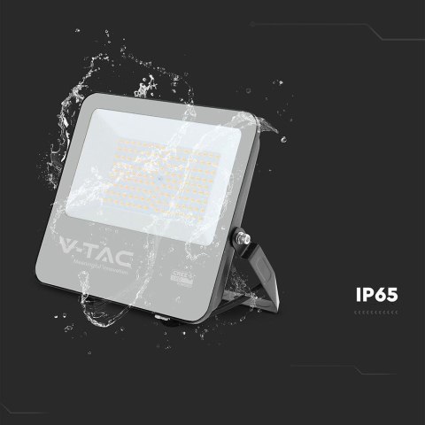 Projektor LED V-TAC CREE CHIP 100W 135lm/W czarna obudowa przewód 1m IP65 VT-44101 6500K 11480lm 6 lat gwarancji