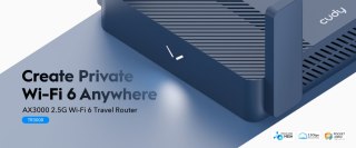 ROUTER VPN TR3000 Wi-Fi 6 2.4 GHz, 5 GHz 574 Mb/s + 2402 Mb/s CUDY