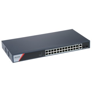 SWITCH POE DS-3E1528HP-SI-24P2T2F 24-PORTOWY SFP Hikvision