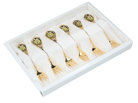 Kpl. 6 widelczyków - G. Klimt, Pocałunek (CARMANI)