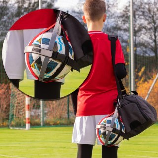 Uchwyt na piłkę Sprintigo - czerwony x szary x czarny - siatka na piłkę