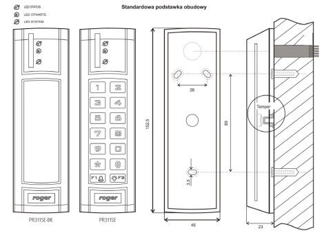 Kontroler dostępu ROGER PR311SE